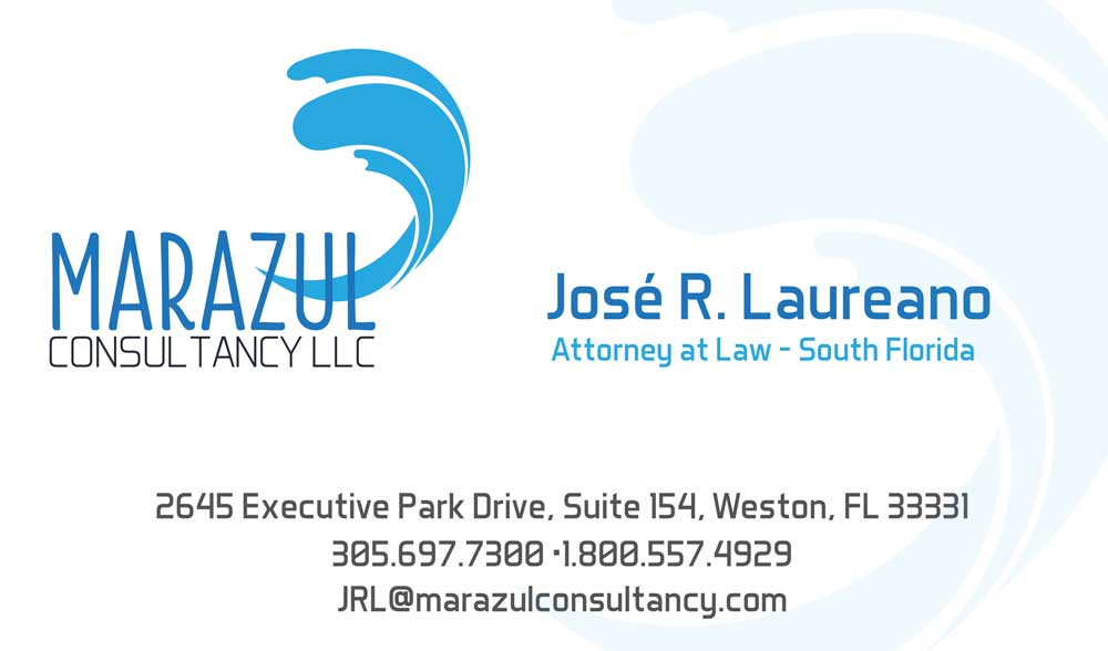tarjeta de presentación Marazul